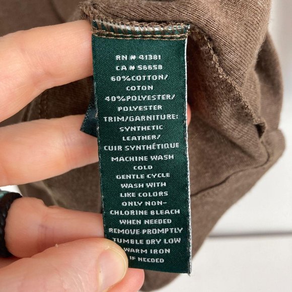 Lauren Ralph Lauren Brown Top L - Picture 6 of 8